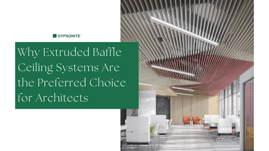 Extruded Baffle ceiling system